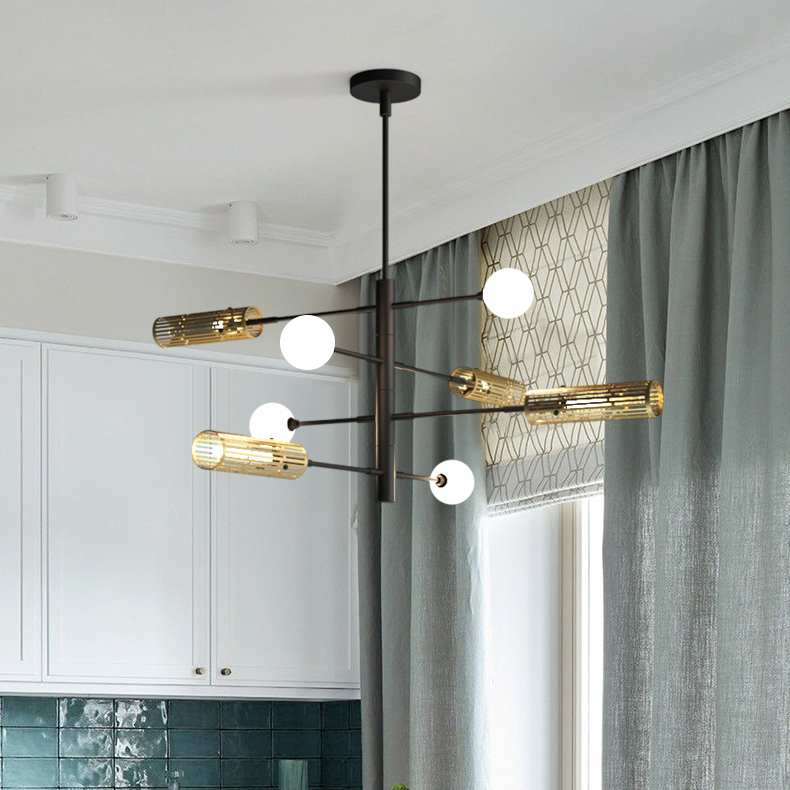 Люстра на штанге SWAY D130 6 lamps by ImperiumLoft