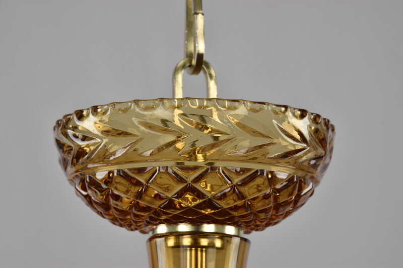 Подвесная люстра Bohemia Ivele Crystal 1310/12/360 G Am/Amber/M-1G