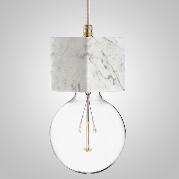 Подвесной светильник MARMOR VELDI Nero designed in 2015 White by ImperiumLoft