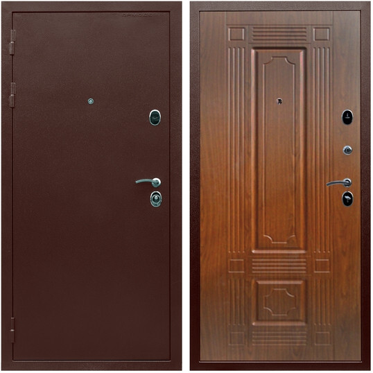 Дверь входная Graf Люкс ТП-70 Антик медь / МДФ 6 мм ФЛ-2 Мореная береза