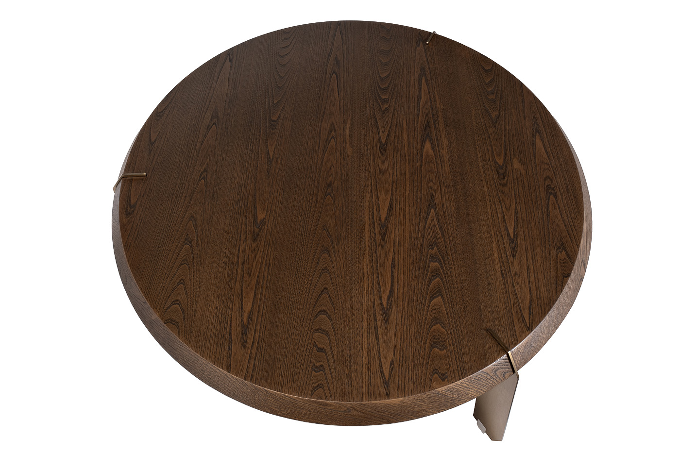 Стол журнальный круглый темный шпон Garda Decor KFG203