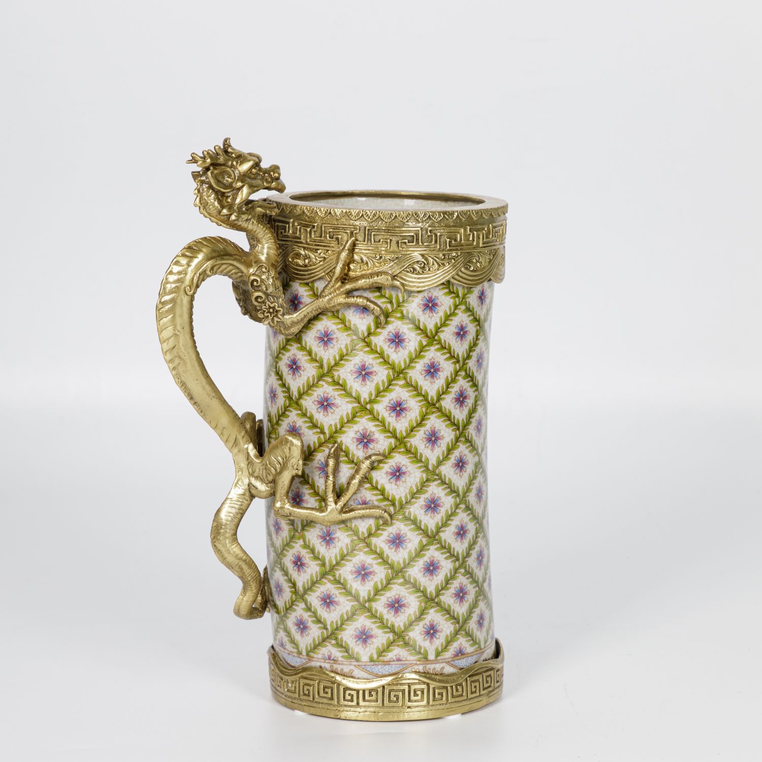 Ваза с ручкой в виде дракона Glasar A1080HC/HX1137