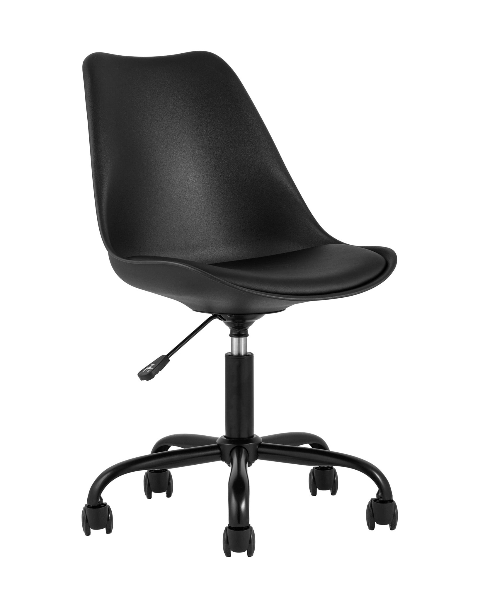 Стул офисный Blok пластиковый черный Stool Group