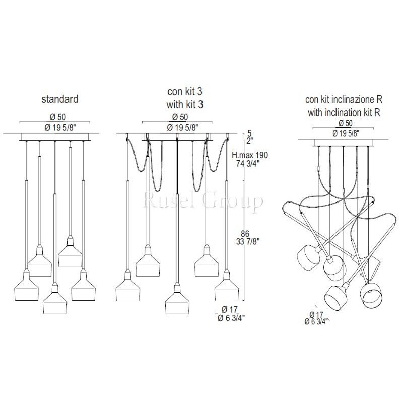 Подвесной светильник Leucos BEAMER S17 R5