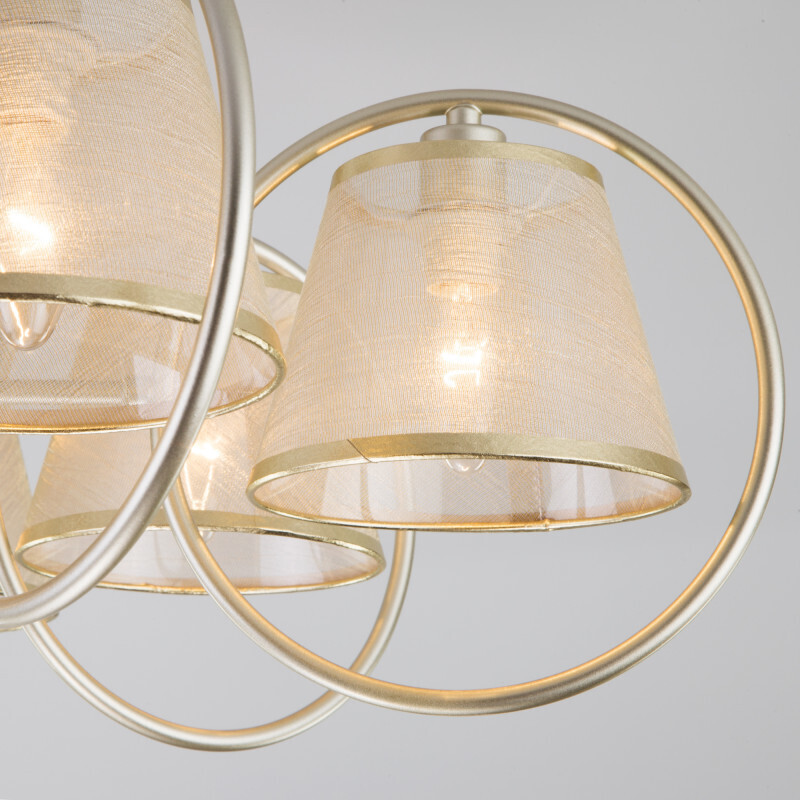 Люстра на штанге Eurosvet 60093/8 перламутровое золото