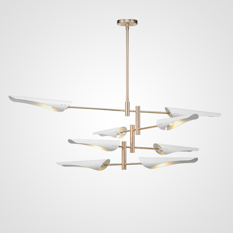 Люстра Cross cable no 407 D165 8 lights White by ImperiumLoft
