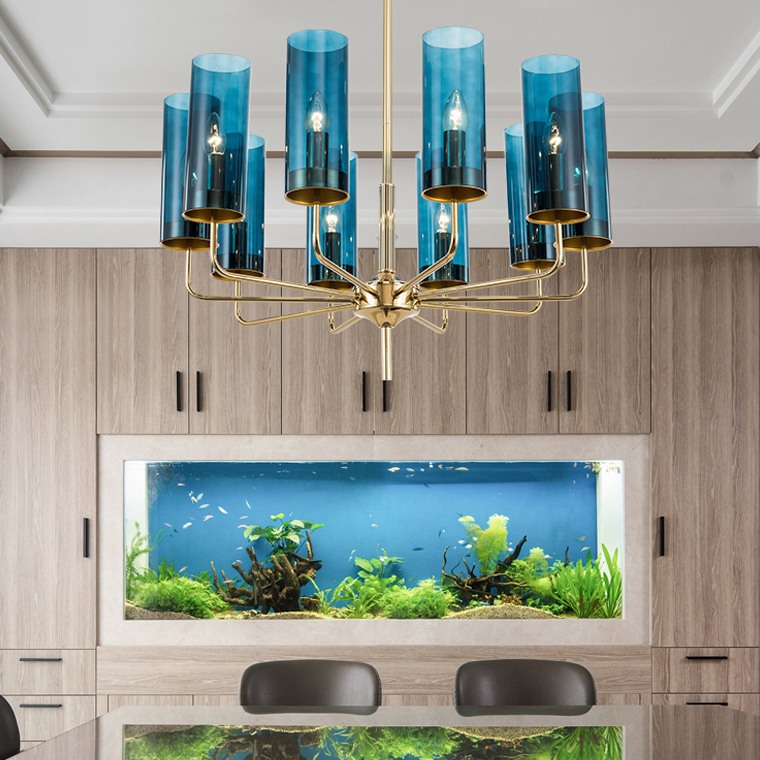 Подвесная люстра DELPHY L10 Blue by ImperiumLoft