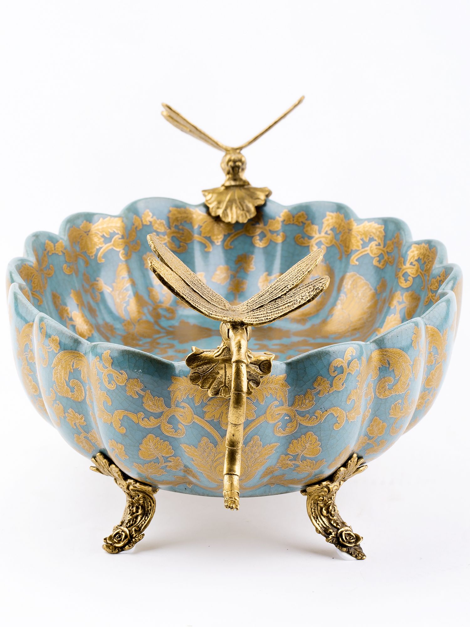 Чаша со стрекозами Glasar 31G2201/D912HC/NB4199