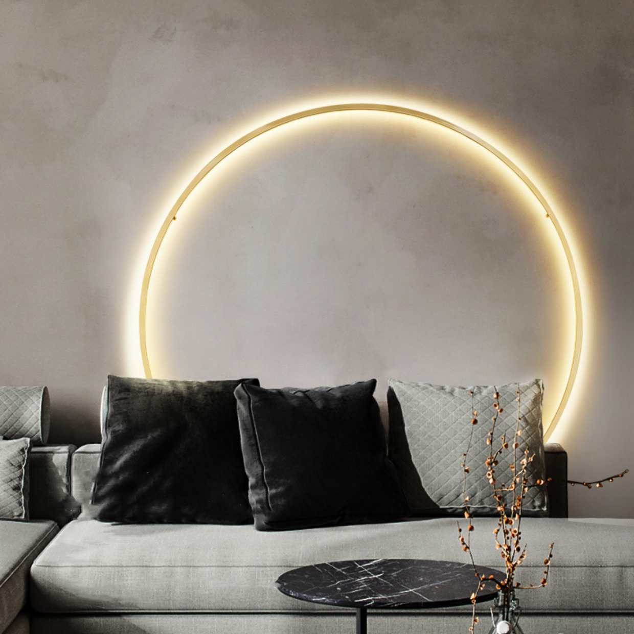 Настенный светильник GUARD LUX D100 Black by ImperiumLoft