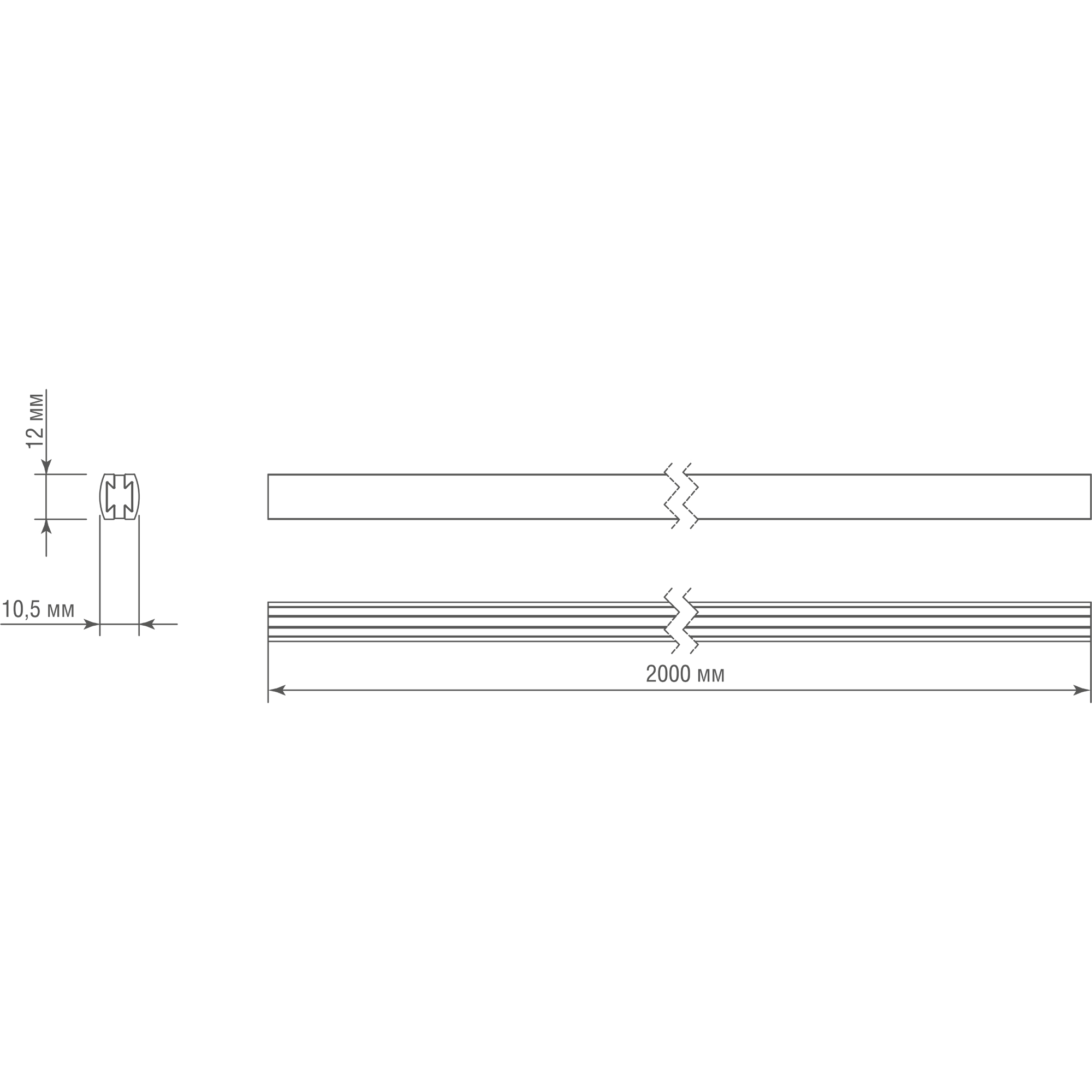Основание для модульных светильников Donolux DL20224L2000 Black Bronze