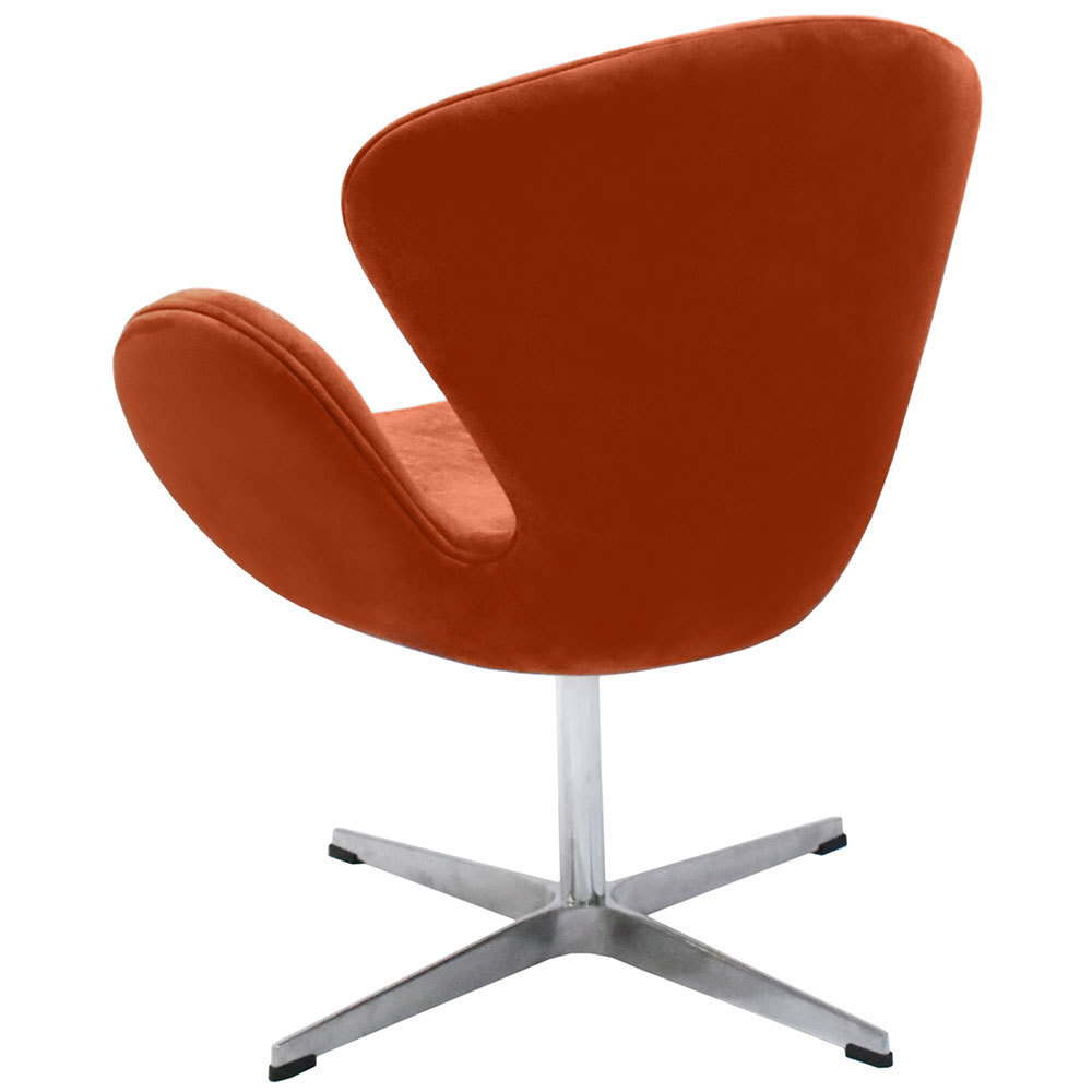 Кресло SWAN CHAIR терракотовый, искусственная замша Bradex Home FR 0655