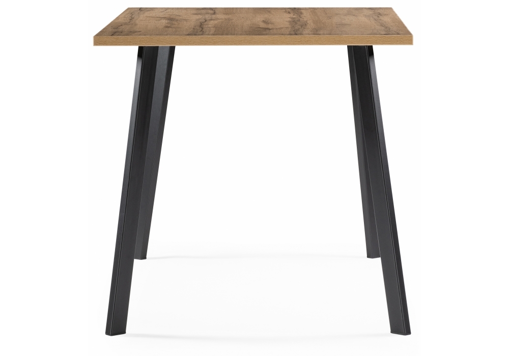 Стол деревянный Woodville Стол Тринити Лофт 120х60х75 25 мм дуб вотан / матовый черный 489614