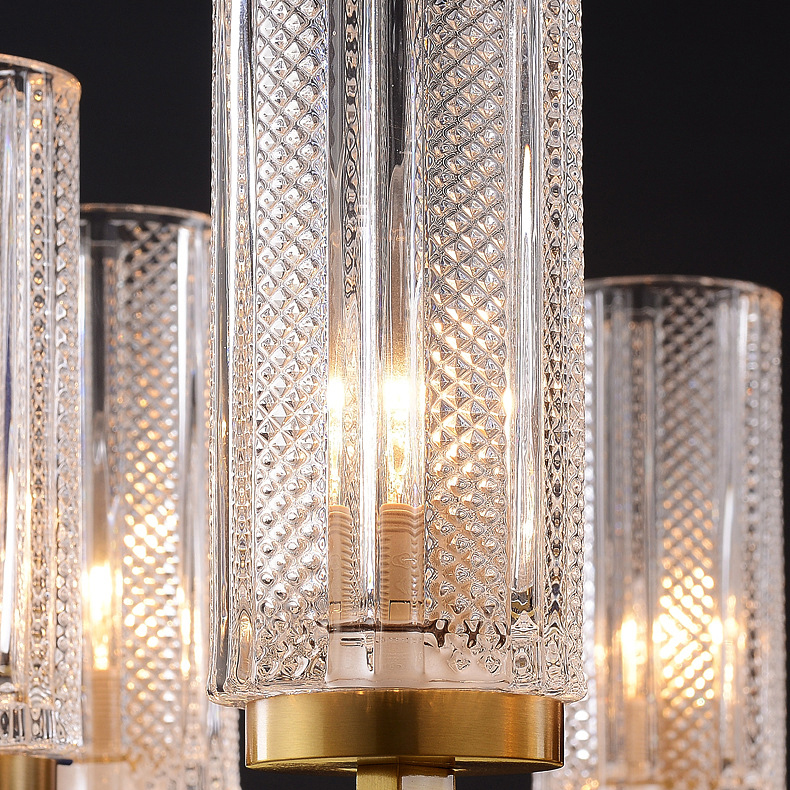 Потолочная люстра ADELEINE L8 Brown by ImperiumLoft