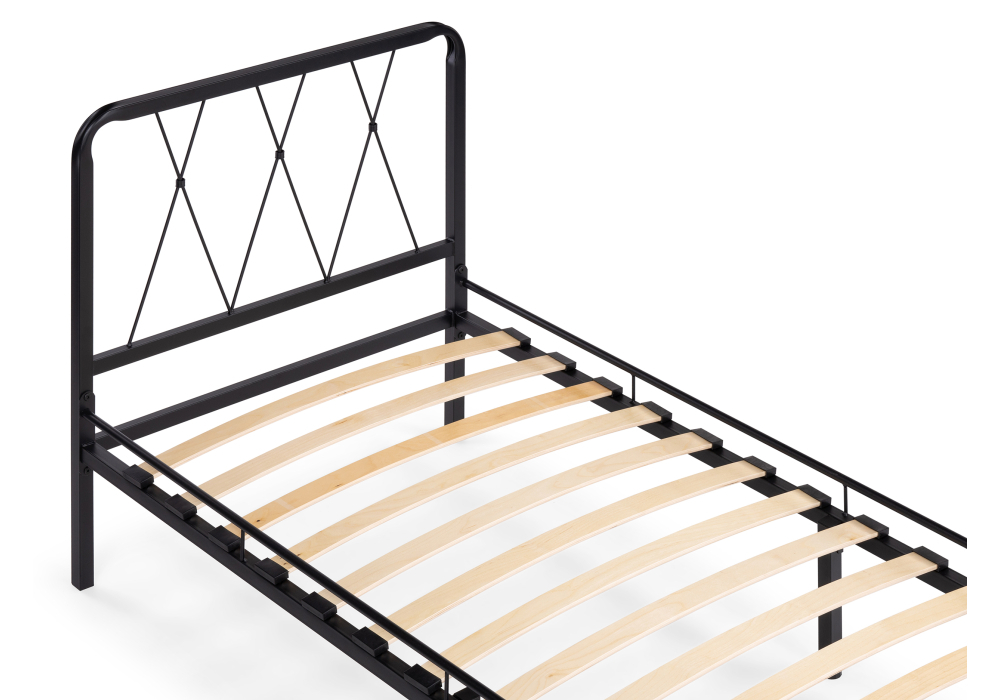 Кровать Woodville Иоханна 18 90х200 черная 511601