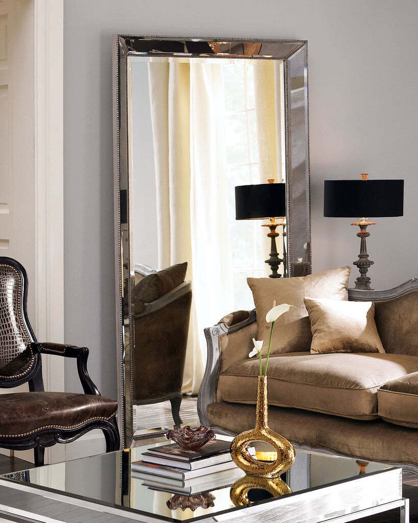 Серебряное напольное зеркало Уилшир Louvre Home LH005S-ZSWA Серебряное напольное зеркало Уилшир Louvre Home LH005S-ZSWA