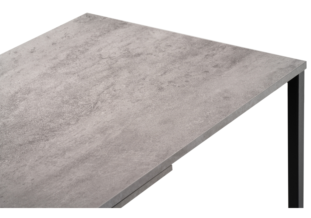 Стол Woodville Клер Лофт матовый черный  / бетон 489686