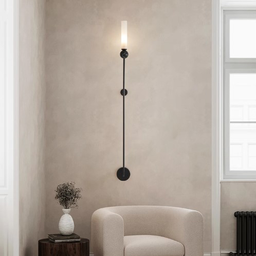 Настенный светильник CYLINDER WALL H115 Black by ImperiumLoft