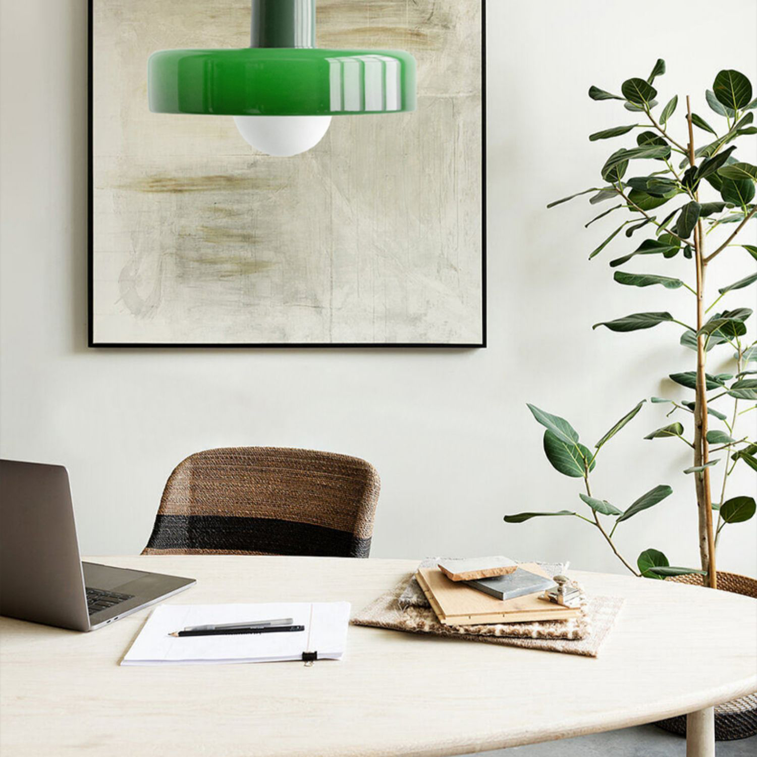 Подвесной светильник COLLAR White Green by ImperiumLoft