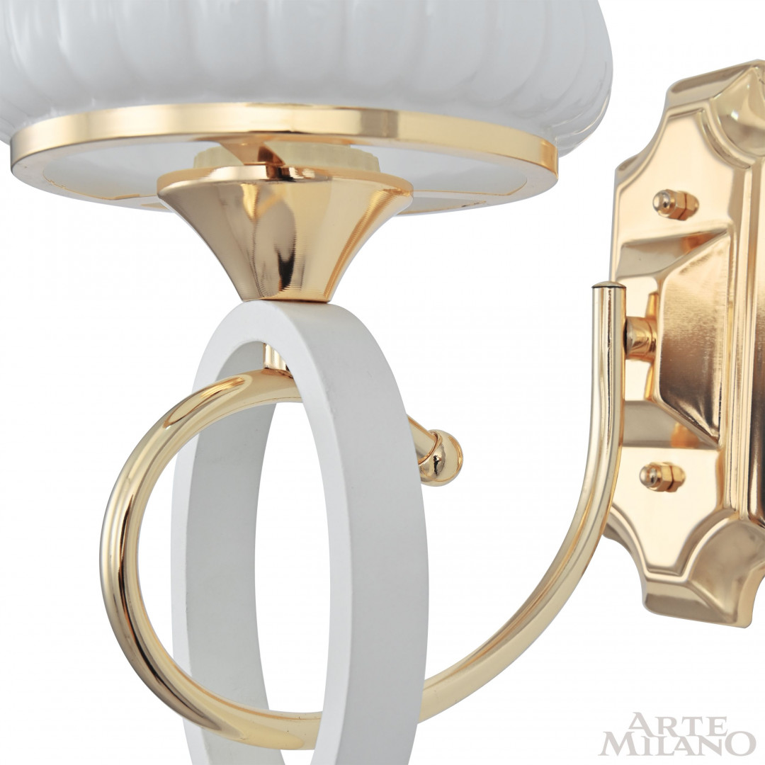 Бра с плафоном 302387/1W Wh/Gd Arte Milano