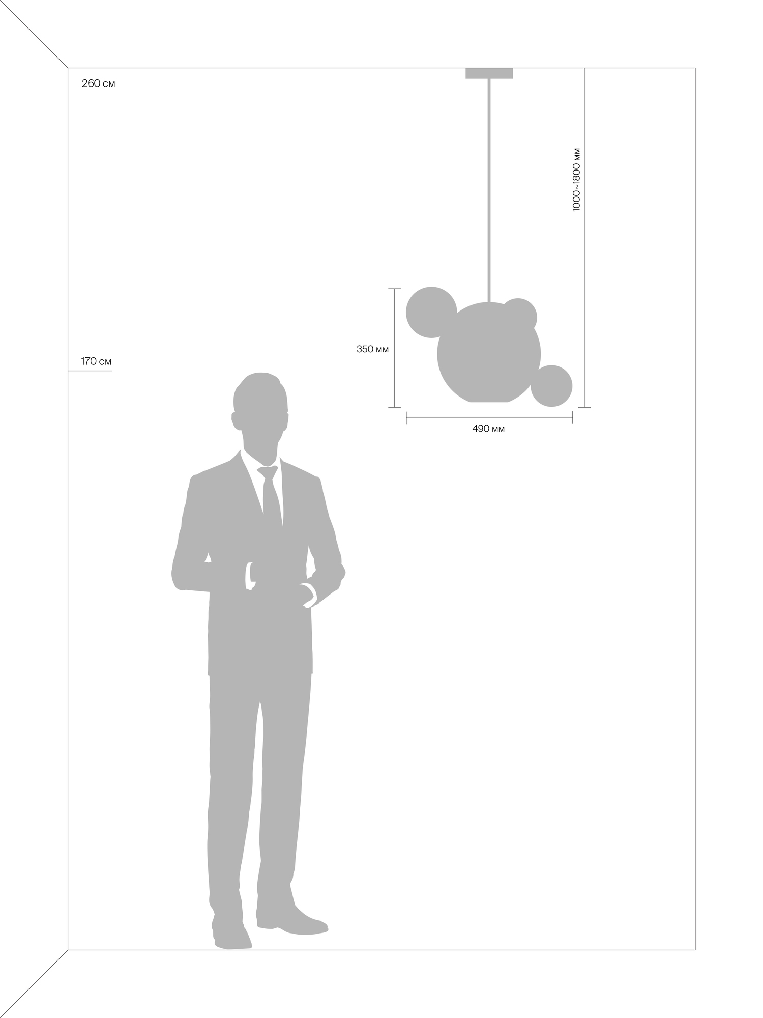 Подвесной светильник Freya FR5128PL-L10BS1