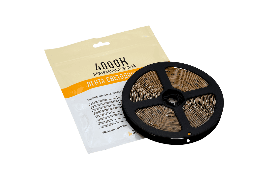 Лента светодиодная SWG SWG560-24-14.4-WWW-M