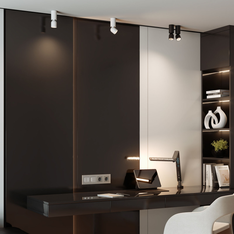 Спот Elektrostandard 25106/LED 8W 4000K белый/черный