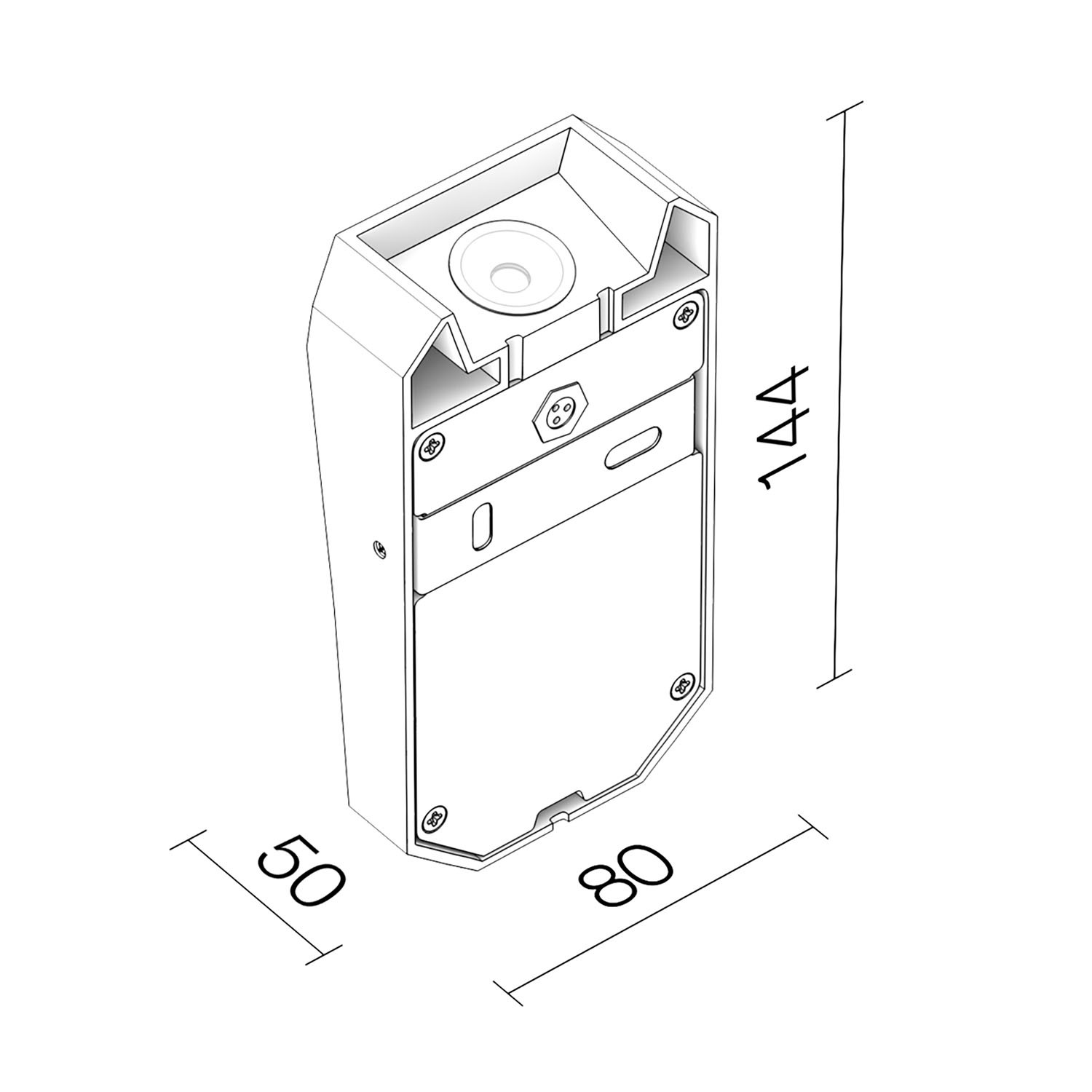 Настенный светодиодный светильник Ledron WWF1206 Black