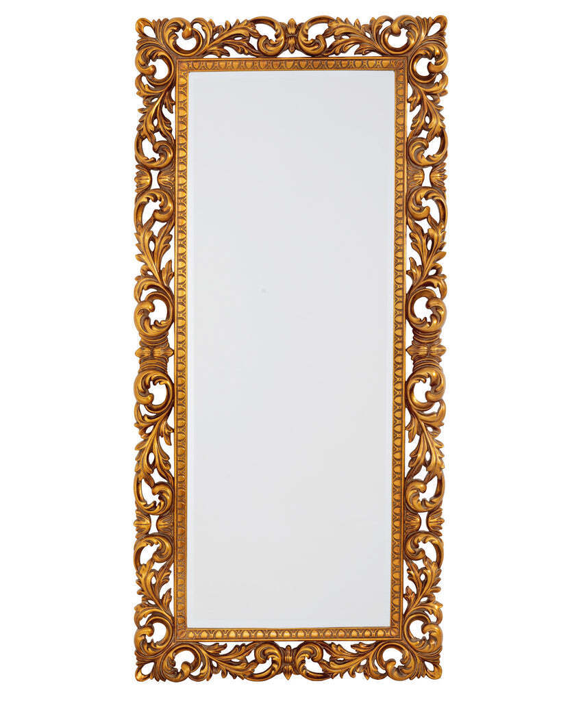 Золотое напольное зеркало Кингстон Louvre Home LHDFM613ZYH-AG