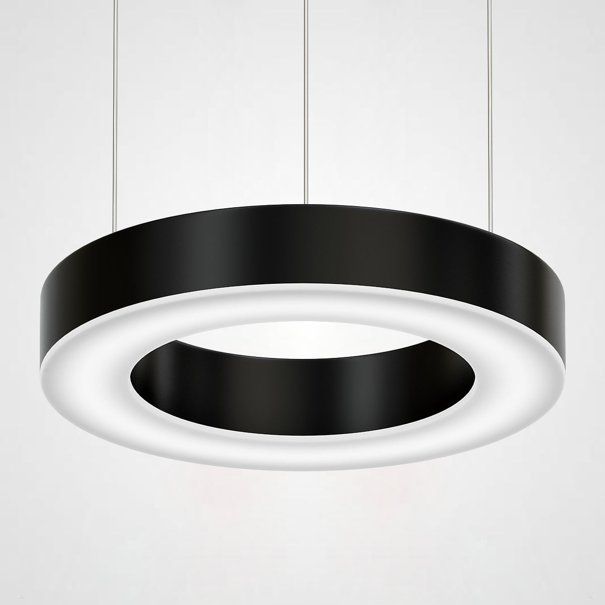 Люстра Light Ring Horizontal D30 Черный by ImperiumLoft