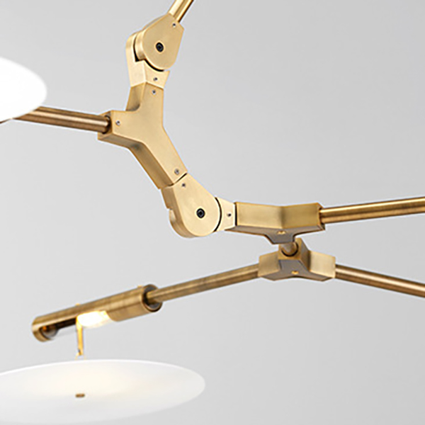 Люстра White Disc 9 ламп by ImperiumLoft