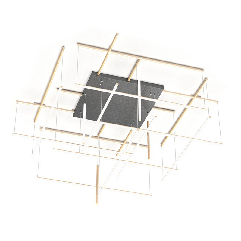Потолочная люстра INLET E Black by ImperiumLoft