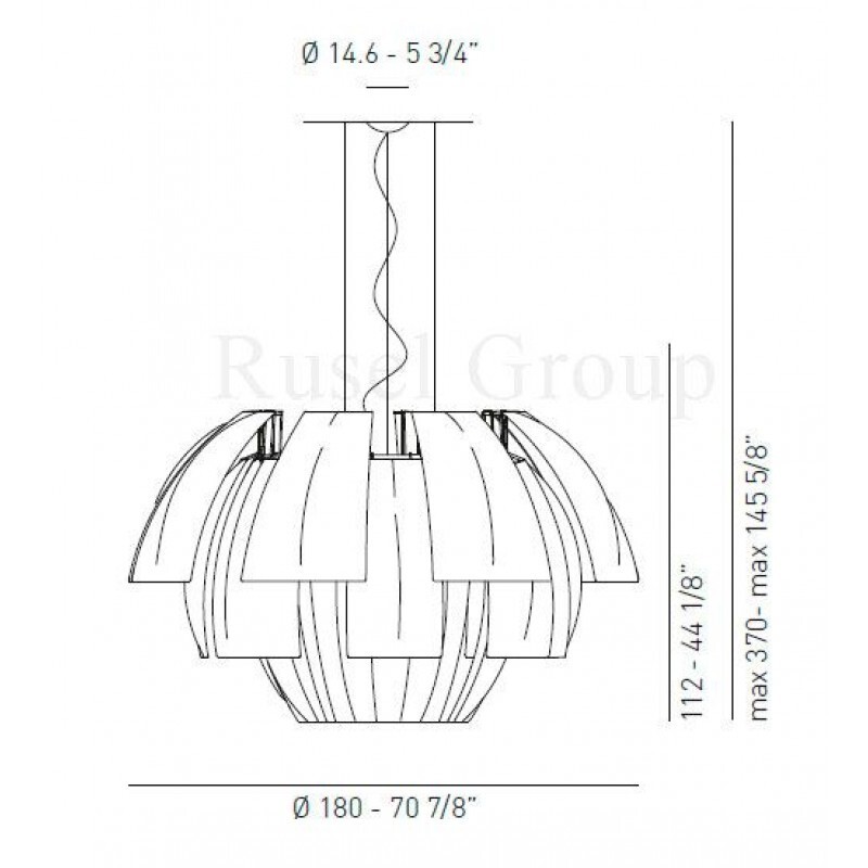 Подвесной светильник AXO LIGHT PLUMAGE SP 180