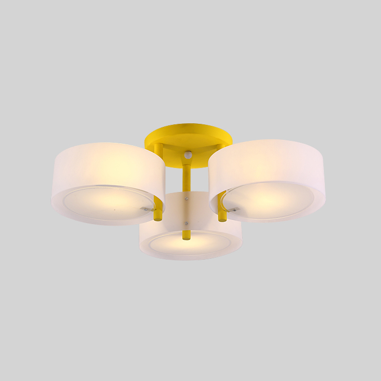 Потолочная люстра HEDDA D54 3 lamps Yellow by ImperiumLoft
