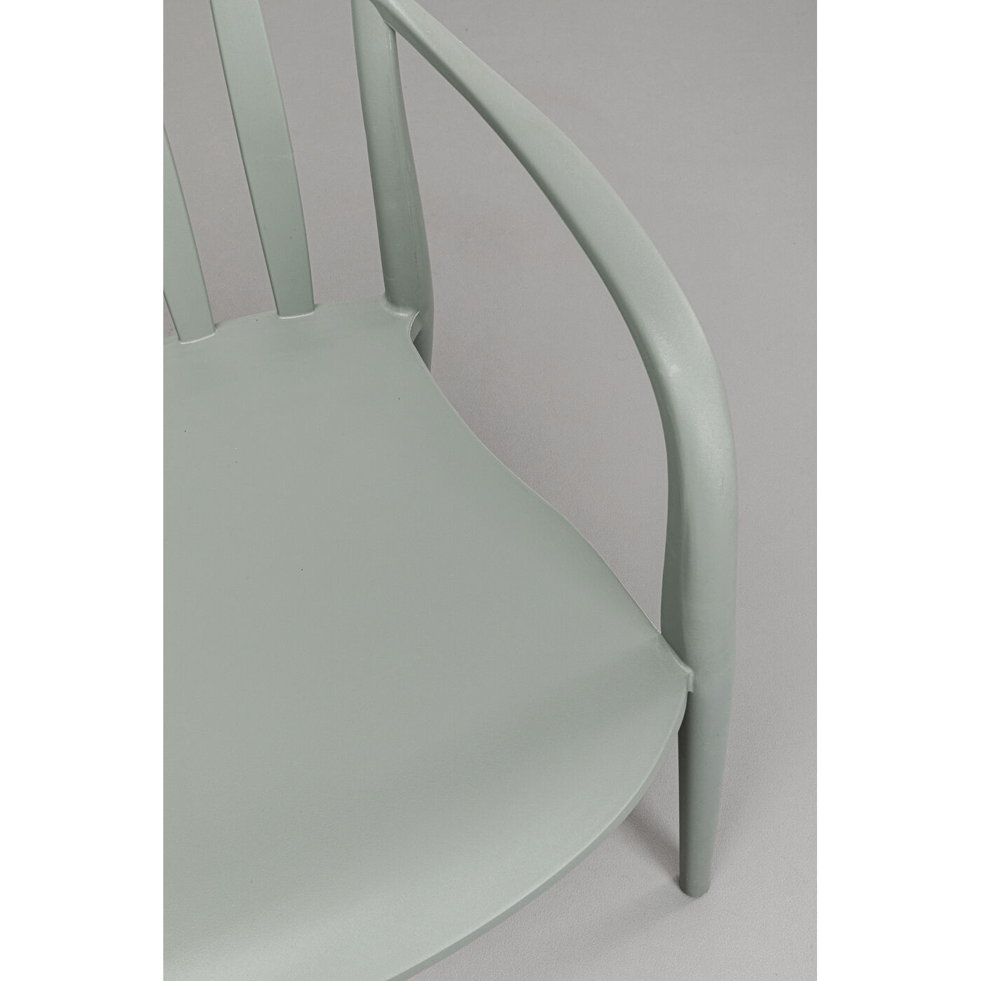 Стул с подлокотниками Flores Grey Green KARE 75723