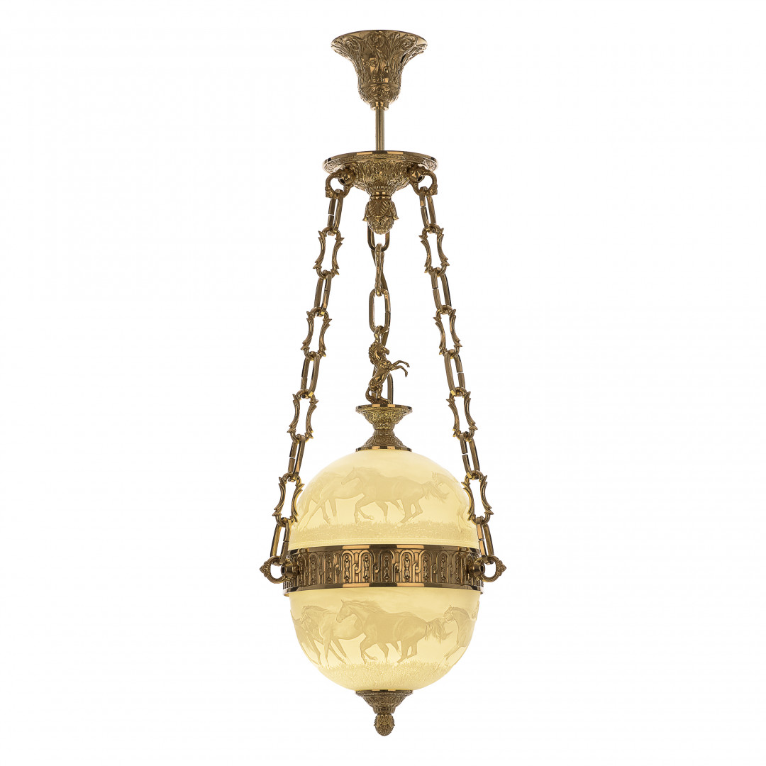 Подвесной светильник бронзовый 71000P/20 G Horse FH1S