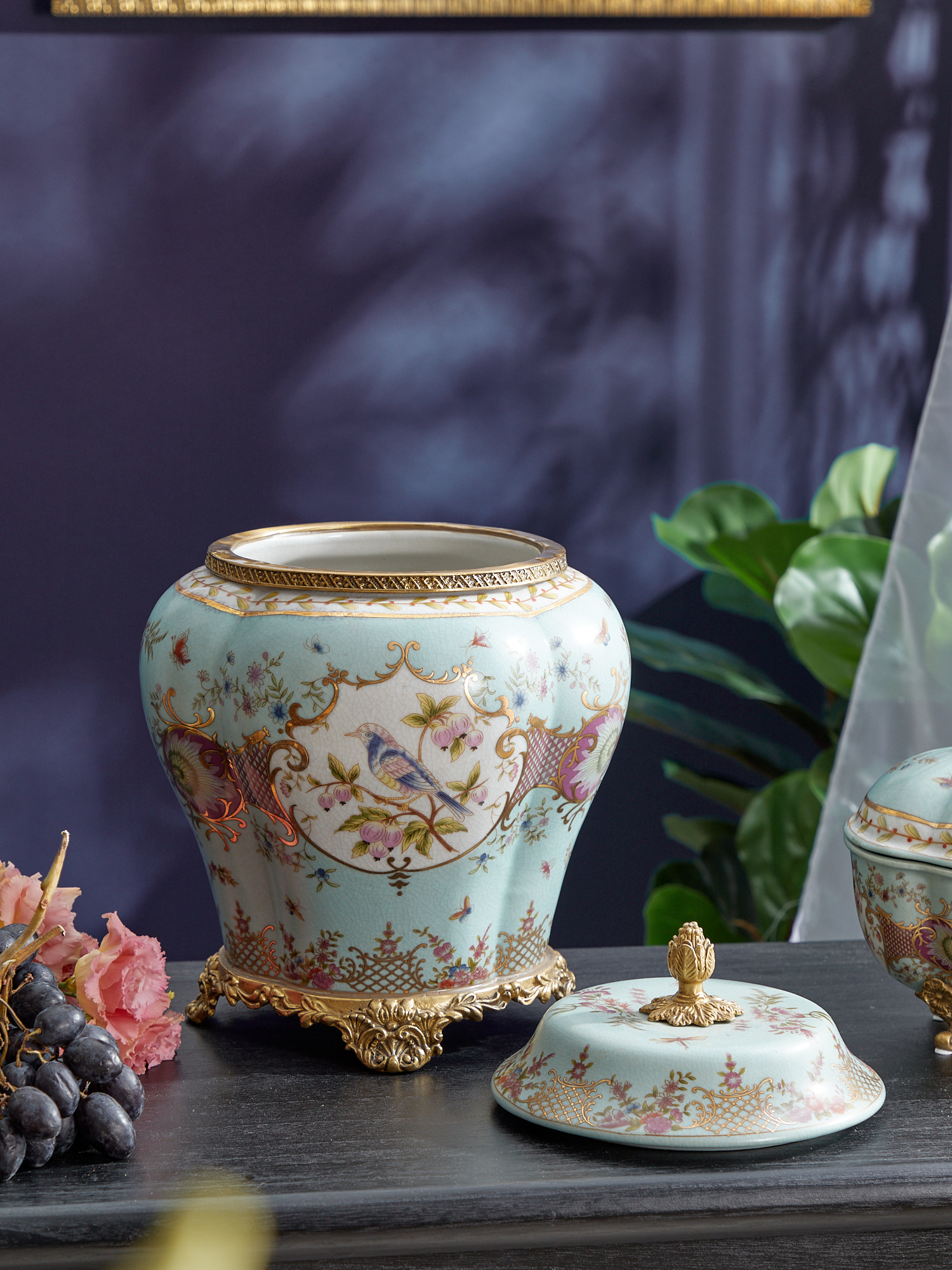 Ваза с крышкой Glasar A1215HC/LG3042K