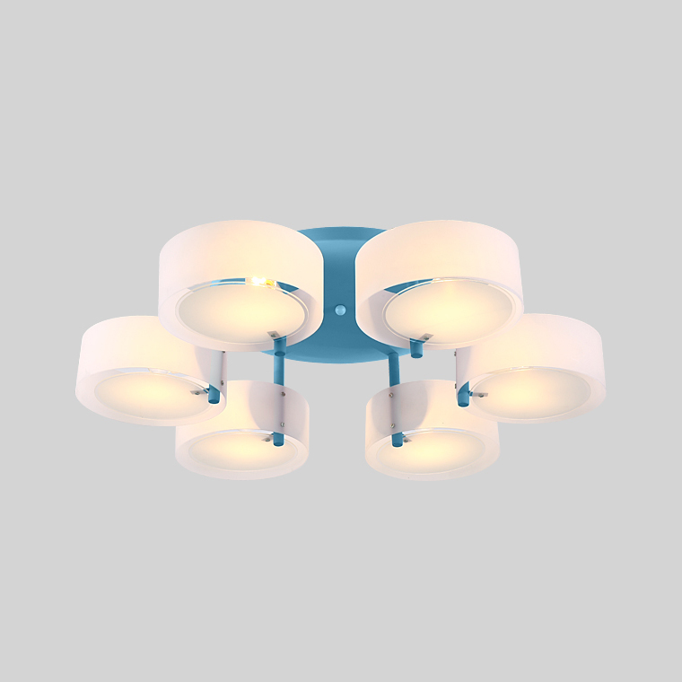 Потолочная люстра HEDDA D73 6 lamps Blue by ImperiumLoft