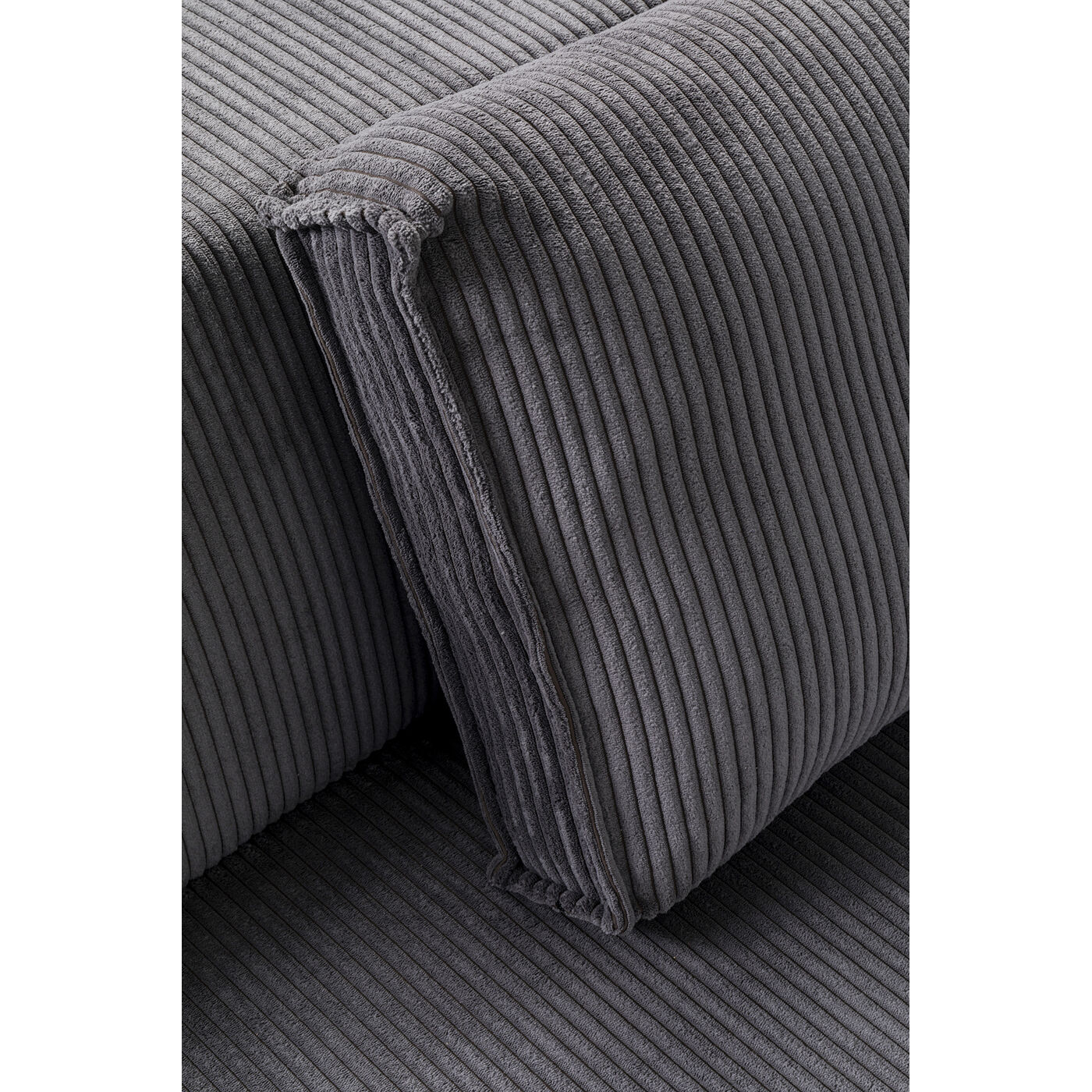 Диван правосторонний угловой Infinity Ottomane Cord Grey Right KARE 87399