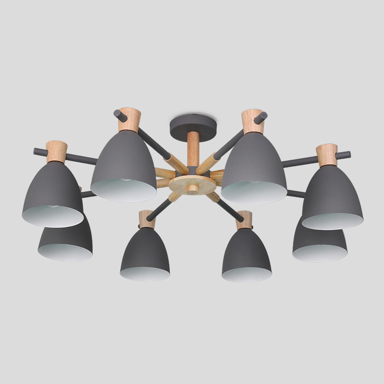 Потолочная Люстра Folke 8 Gray By Imperiumloft