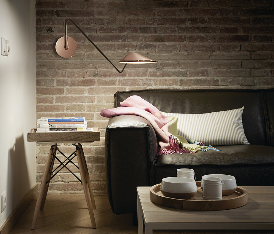 Настенный светильник Bover Non La A/04 Satin Copper