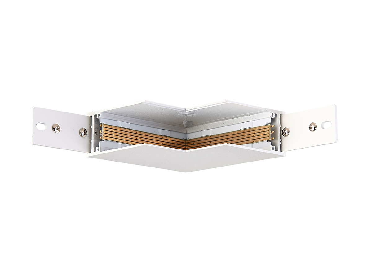 Внутренний угол-соединитель для подвесного/накладного магнитного шинопровода Donolux Inner corner DLM/White