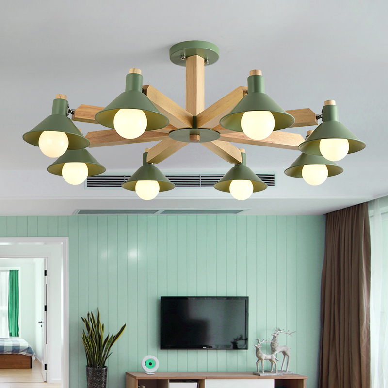 Люстра на штанге HORN B D94 Yellow by ImperiumLoft