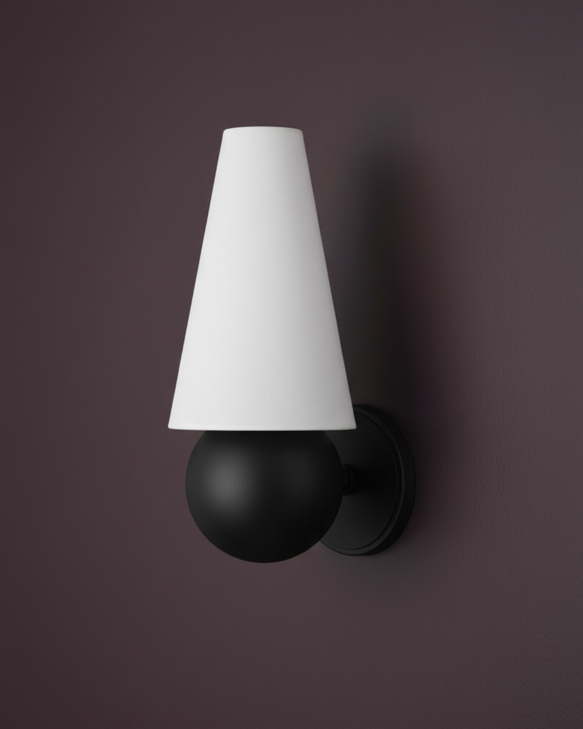 Чёрное бра Дрю с конусным плафоном Louvre Home LSC420325XNP