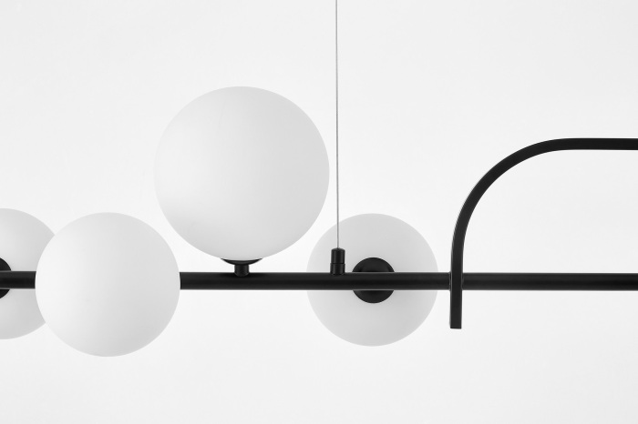 Потолочная люстра Lumina Deco LDP 7036-7 BK+WT