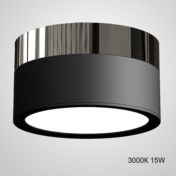 Точечный светильник FOG BRILL D14,5 Black 3000К 15W by ImperiumLoft