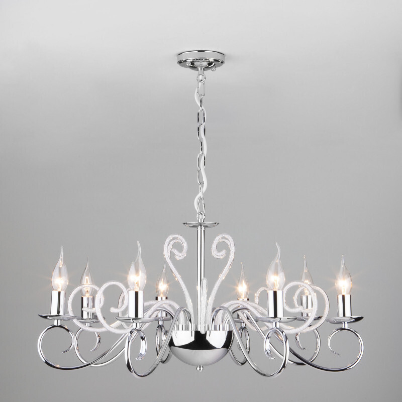 Подвесная люстра Eurosvet 60090/8 хром