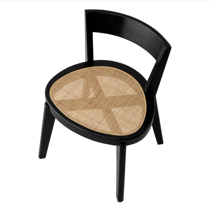 Обеденный Стул Eichholtz ALVEAR CLASSIC BLACK FINISH 118048