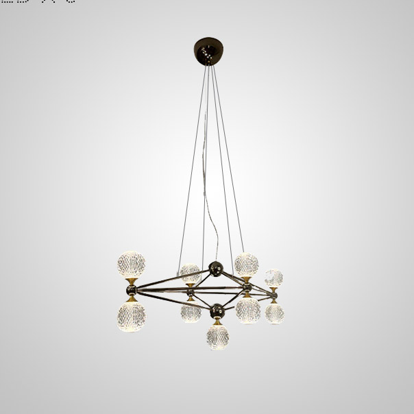 Подвесная люстра TRENTON L13 Black by ImperiumLoft