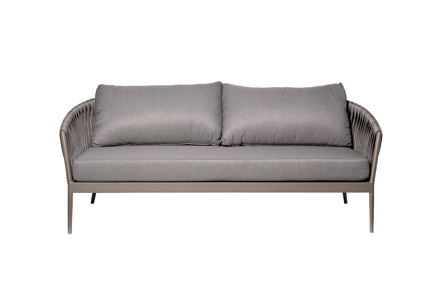 Диван двухместный уличный Муза серый Garda Decor 39AR-DIV-3691 SER