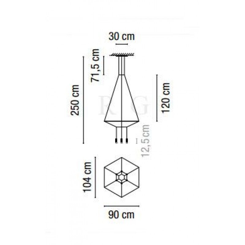 Подвесной светильник Vibia Wireflow 0305